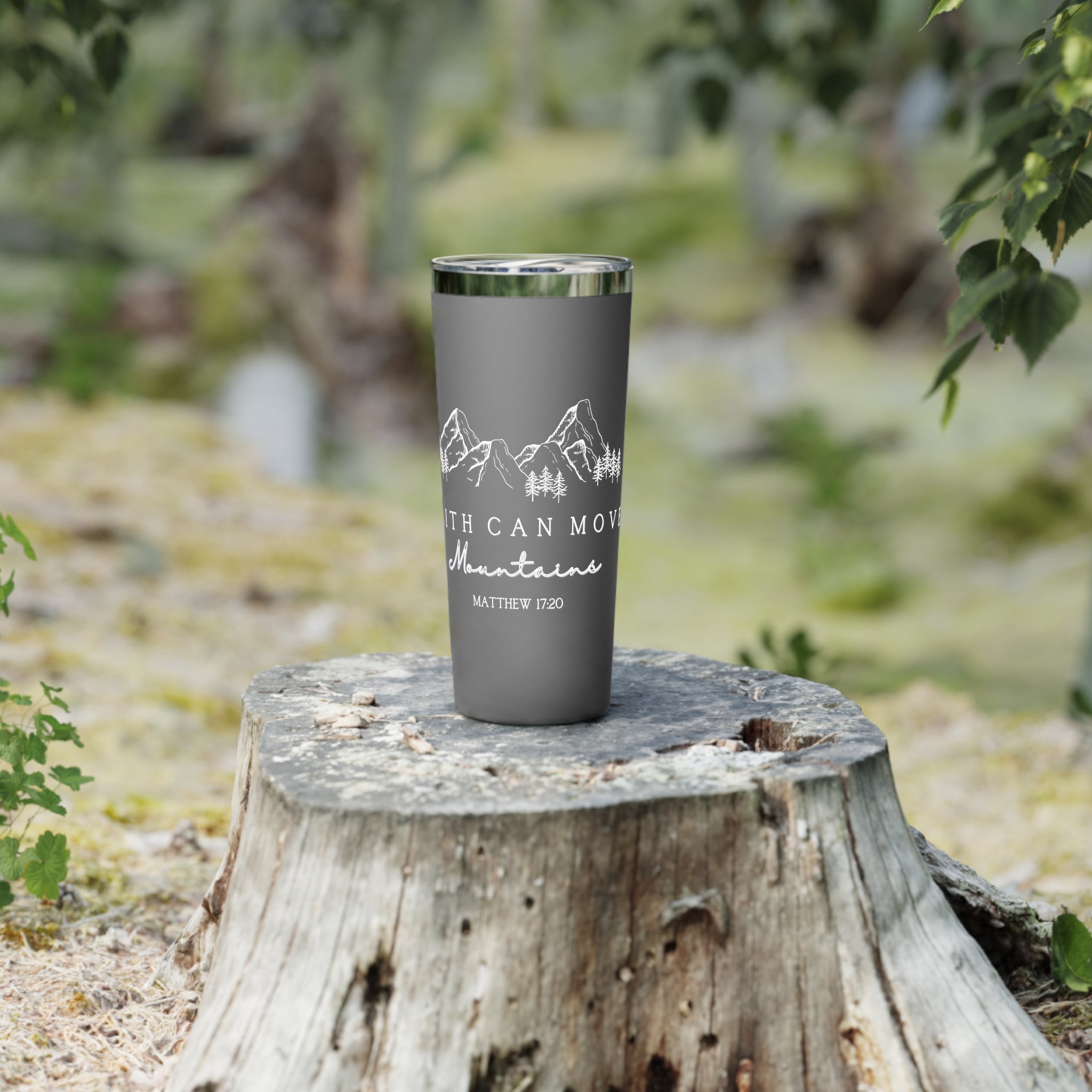 Faith Can Move Mountains 22oz Copper Vacuum Insulated Mug