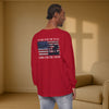 I Stand for the Flag, I Kneel for the Cross Unisex Relaxed Fit Long Sleeve T-Shirt - My Faith My Father