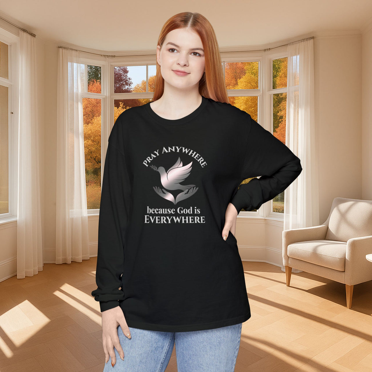 Pray Anywhere Unisex Long Sleeve T-Shirt - My Faith My Father