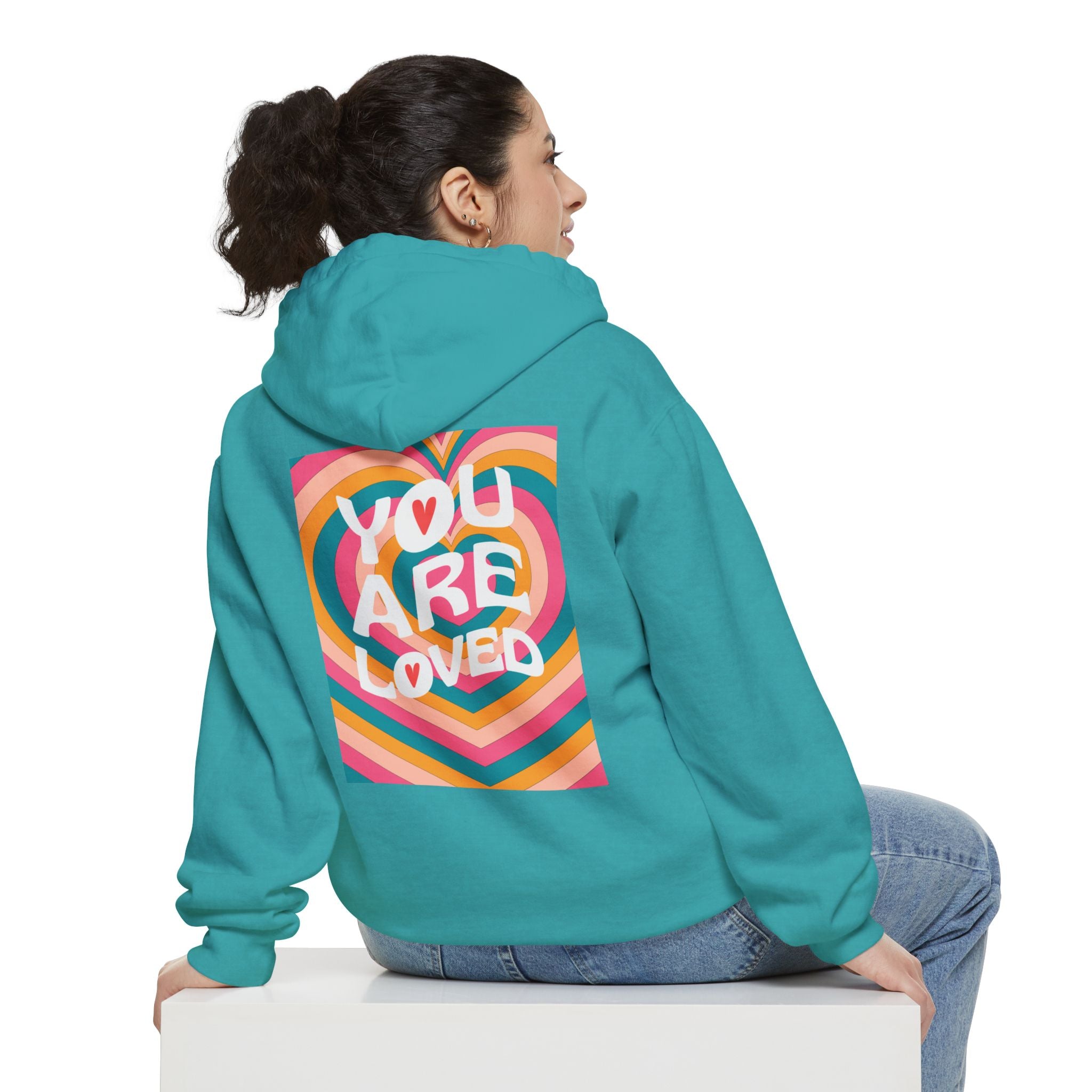 You Are Loved Retro, Unisex, Relaxed Fit Hoodie
