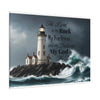Psalm 18:2 Lighthouse Matte Canvas Wall Art - My Faith My Father