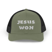 Jesus Won Snapback Trucker Hat - My Faith My Father