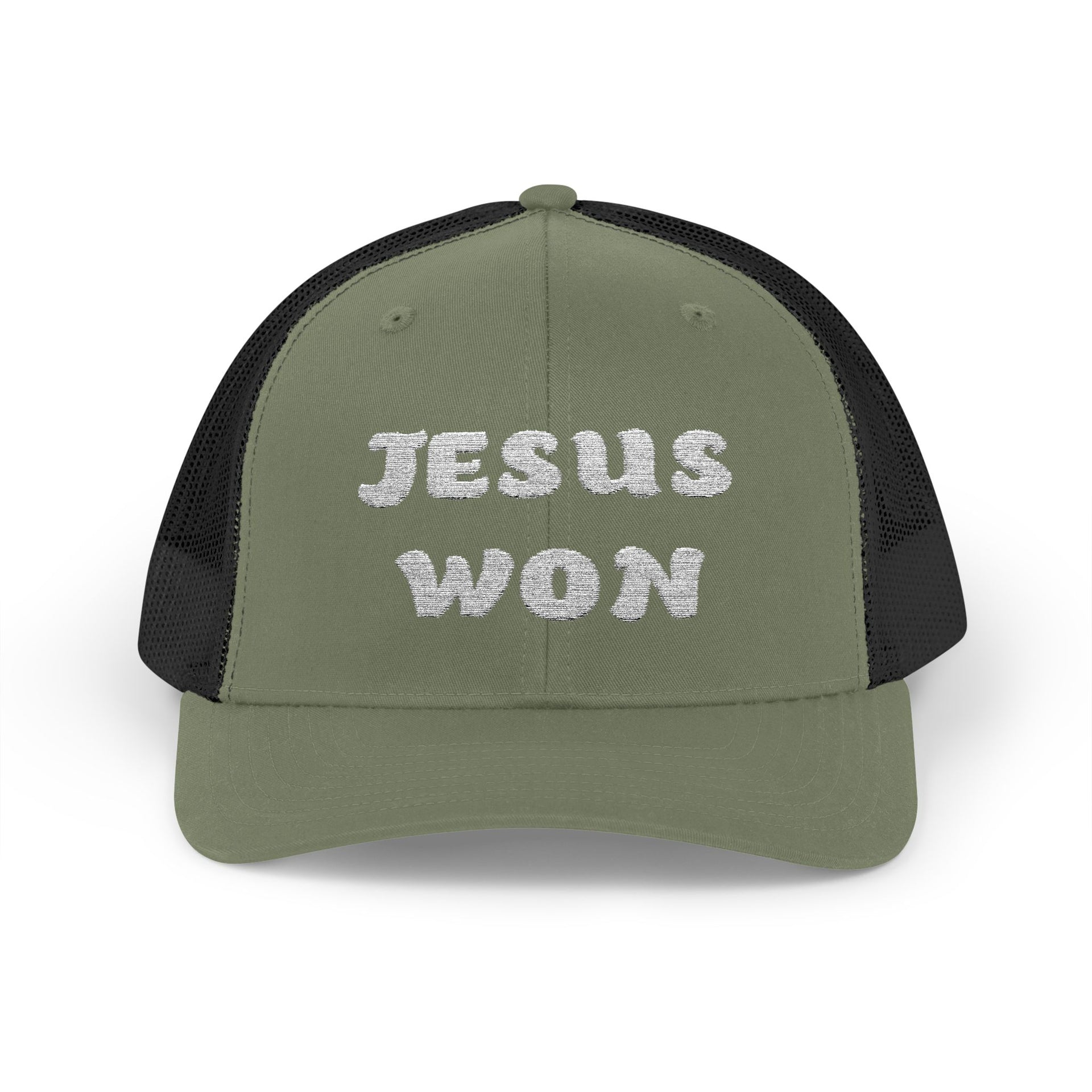 Jesus Won Snapback Trucker Hat - My Faith My Father