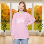 Jesus is Merciful Unisex Relaxed Fit Long Sleeve T-Shirt - My Faith My Father