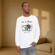 He Is Risen Unisex Relaxed Fit Long Sleeve T-Shirt - My Faith My Father