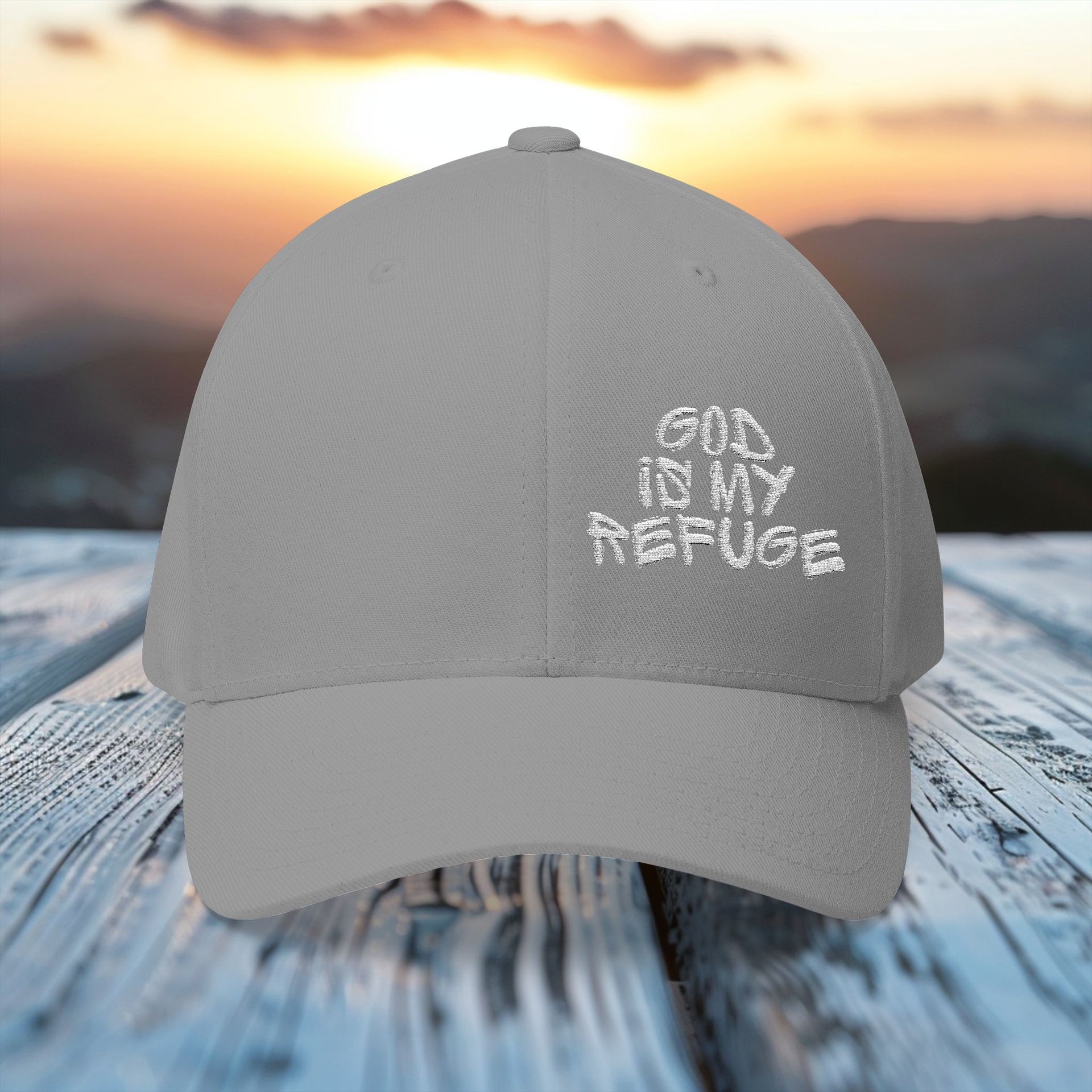 God Is My Refuge Flexfit Hat - My Faith My Father