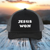 Jesus Won – Richardson 112 Snapback Trucker Hat | Christian Headwear - My Faith My Father