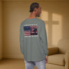 I Stand for the Flag, I Kneel for the Cross Unisex Relaxed Fit Long Sleeve T-Shirt - My Faith My Father