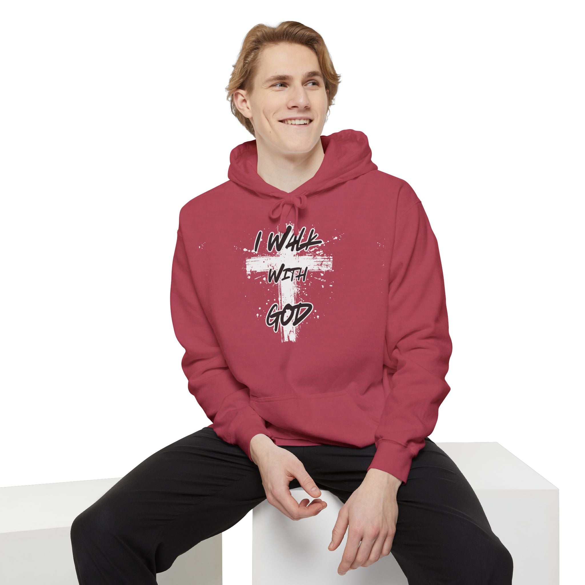 I Walk With God Unisex Relaxed Fit Hoodie