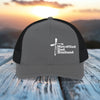 Man Of God, Dad, Husband Snapback Trucker Hat - My Faith My Father