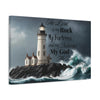 Psalm 18:2 Lighthouse Matte Canvas Wall Art - My Faith My Father