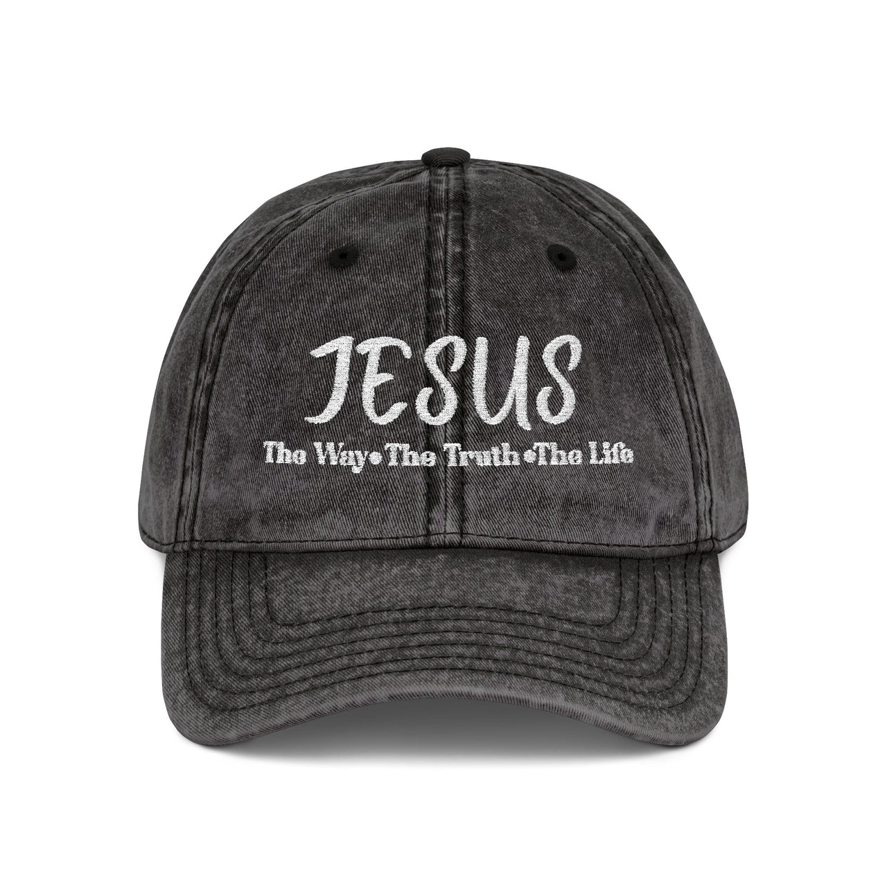 Embroidered Vintage Cap - Jesus The Way, The Truth, The Life Hat - My Faith My Father