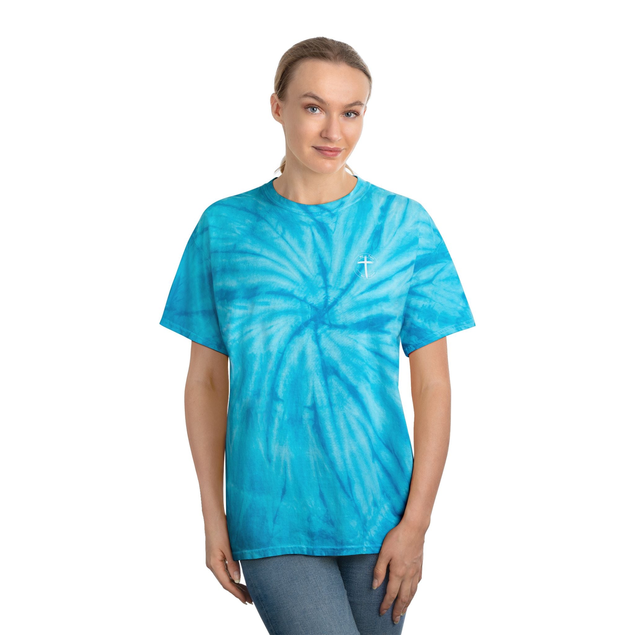 All I Need Is Coffee and Jesus – Unisex Christian Tie-Dye T-Shirt | Faith & Coffee Cyclone Tee