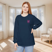 Faith Over Fear Pink Unisex Relaxed Fit Long Sleeve T-Shirt - My Faith My Father