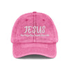 Embroidered Vintage Cap - Jesus The Way, The Truth, The Life Hat - My Faith My Father