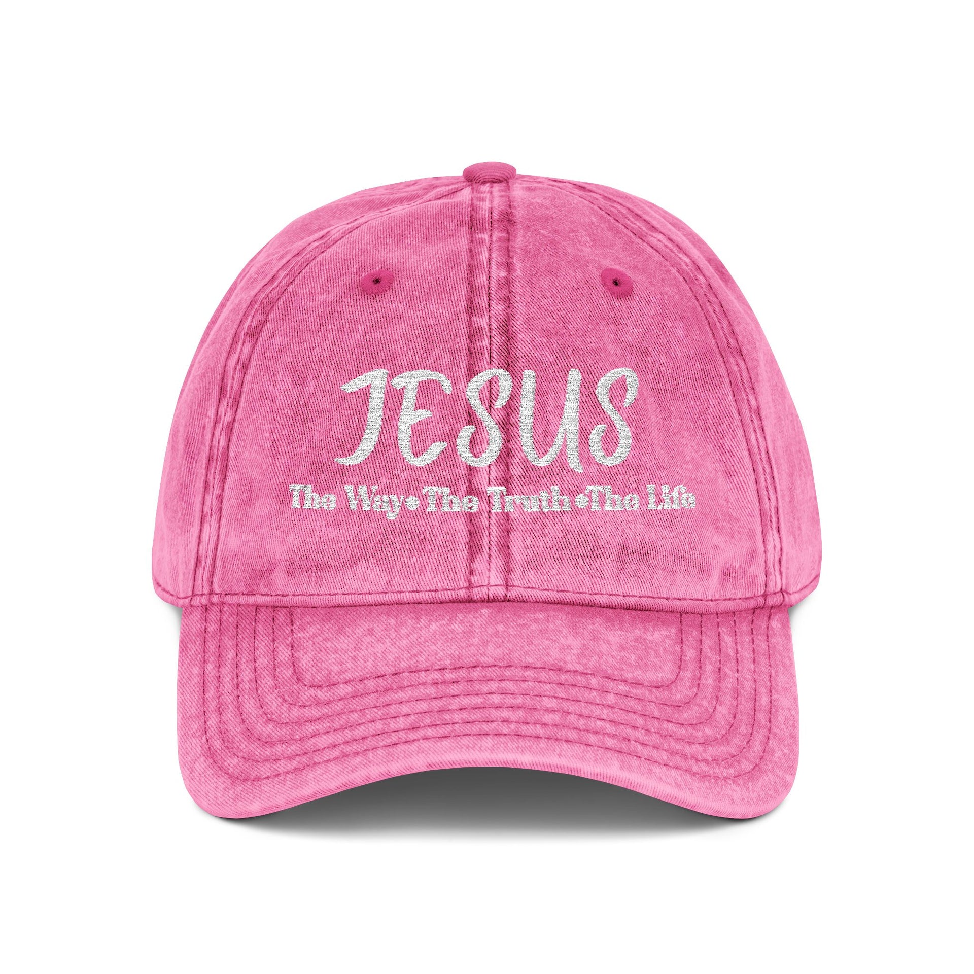 Embroidered Vintage Cap - Jesus The Way, The Truth, The Life Hat - My Faith My Father