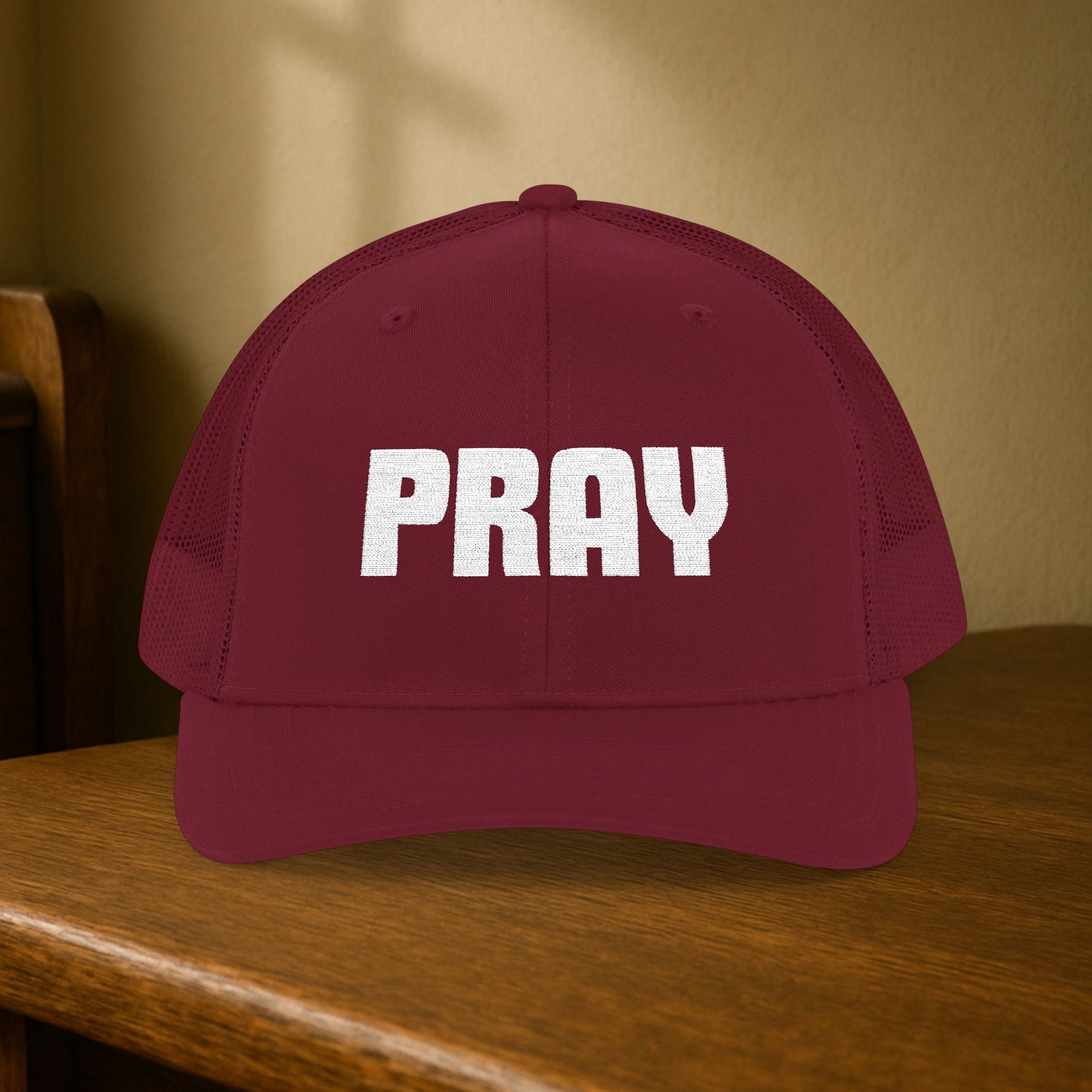 Pray Snapback Trucker Hat - My Faith My Father
