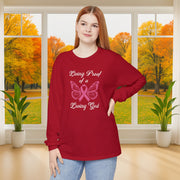 Living Proof Of A Loving God Butterfly Unisex Relaxed Fit Long Sleeve T-Shirt - My Faith My Father