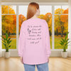 Lilies Unisex Relaxed Fit Long Sleeve T-Shirt - My Faith My Father