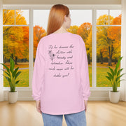 Lilies Unisex Relaxed Fit Long Sleeve T-Shirt - My Faith My Father