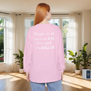 Accept What Is Unisex Relaxed Fit Long Sleeve T-Shirt - My Faith My Father