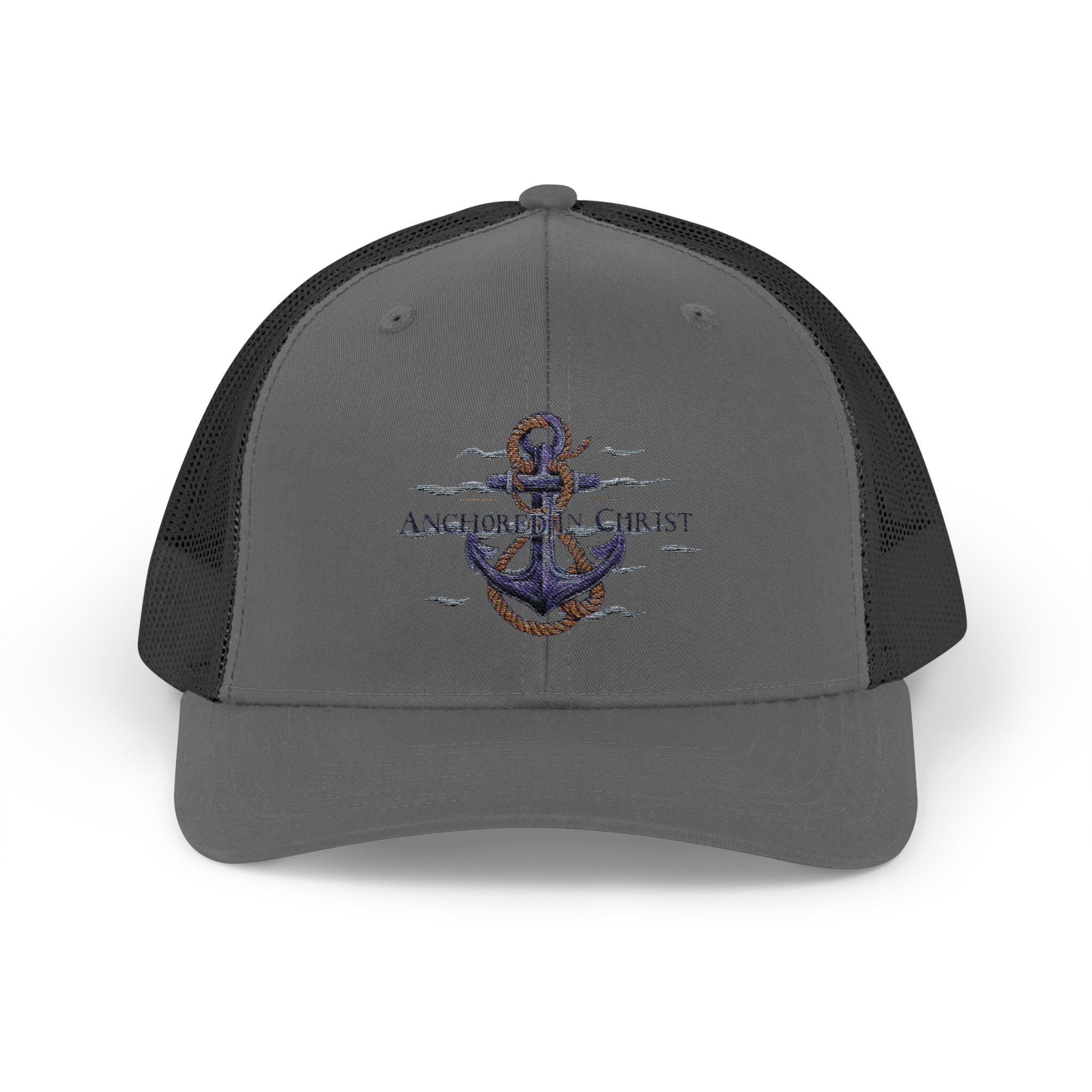 Anchored in Christ Snapback Trucker Hat