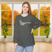 Woman of Faith, Mother, Wife Unisex Relaxed Fit Long Sleeve T-Shirt - My Faith My Father