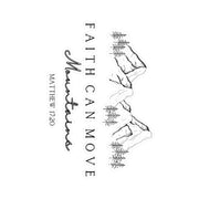 Faith Can Move Mountains Decals - My Faith My Father