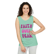 Faith Over Fear Relaxed Fit Tank Top, Inspirational Tee, Motivational Apparel, Summer Fashion, Gift for Her, Unisex Shirt - My Faith My Father