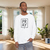 Pray + Cross Unisex Relaxed Fit Long Sleeve T-Shirt - My Faith My Father