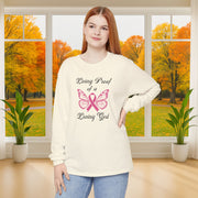 Living Proof Of A Loving God Butterfly Unisex Relaxed Fit Long Sleeve T-Shirt - My Faith My Father