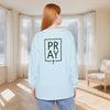 PRAY + Cross Unisex Relaxed Fit Long Sleeve T-Shirt - My Faith My Father
