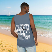Isaiah 54:17 No Weapon Formed Against Me Relaxed Fit Tank Top - My Faith My Father