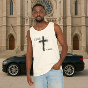 Jesus Is King Unisex Relaxed Fit Tank Top - My Faith My Father