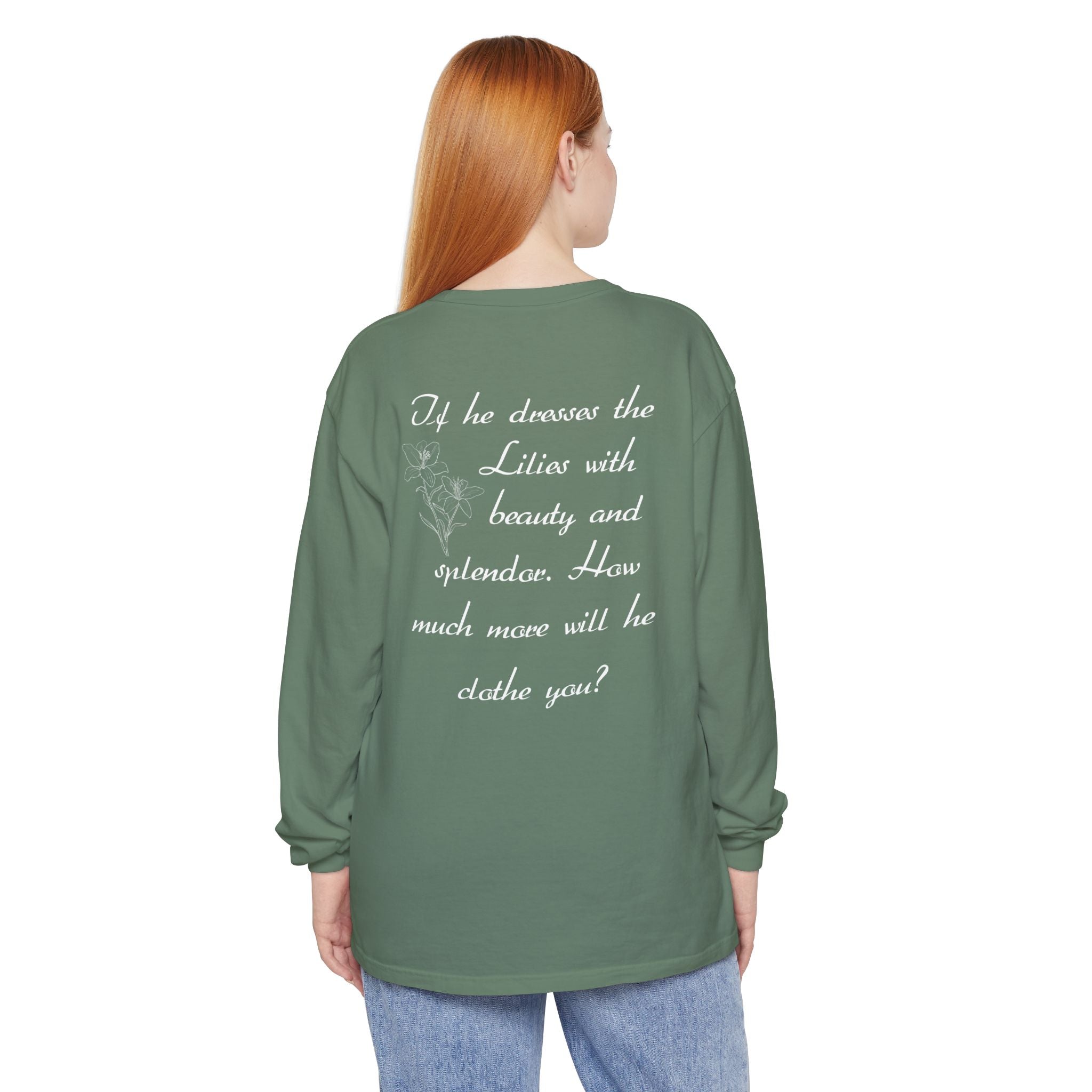 Lilies Unisex Relaxed Fit Long Sleeve T-Shirt