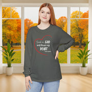 Search Me God Unisex Relaxed Fit Long Sleeve T-Shirt - My Faith My Father