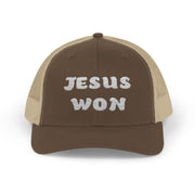 Jesus Won Snapback Trucker Hat - My Faith My Father
