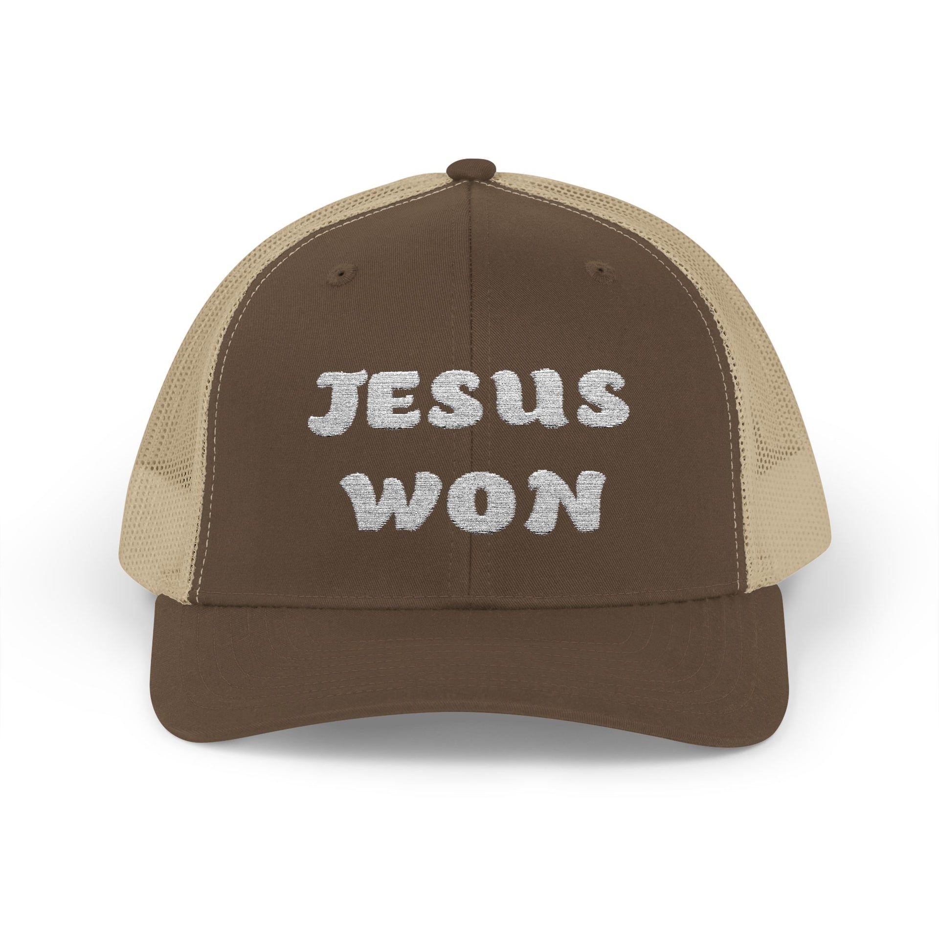 Jesus Won Snapback Trucker Hat - My Faith My Father