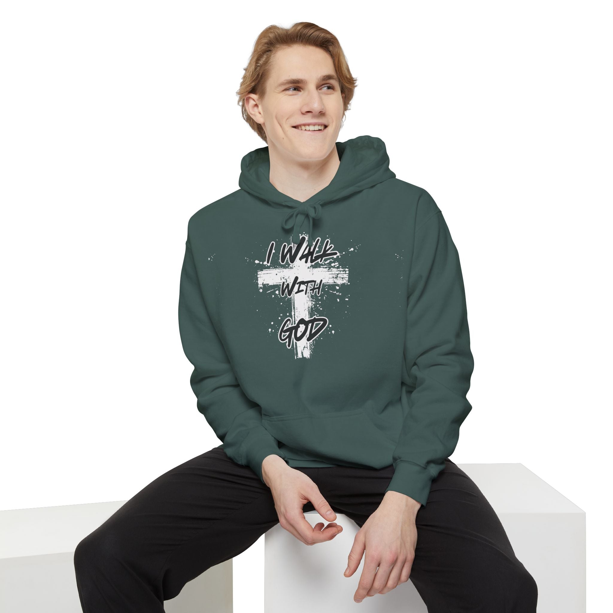 I Walk With God Unisex Relaxed Fit Hoodie