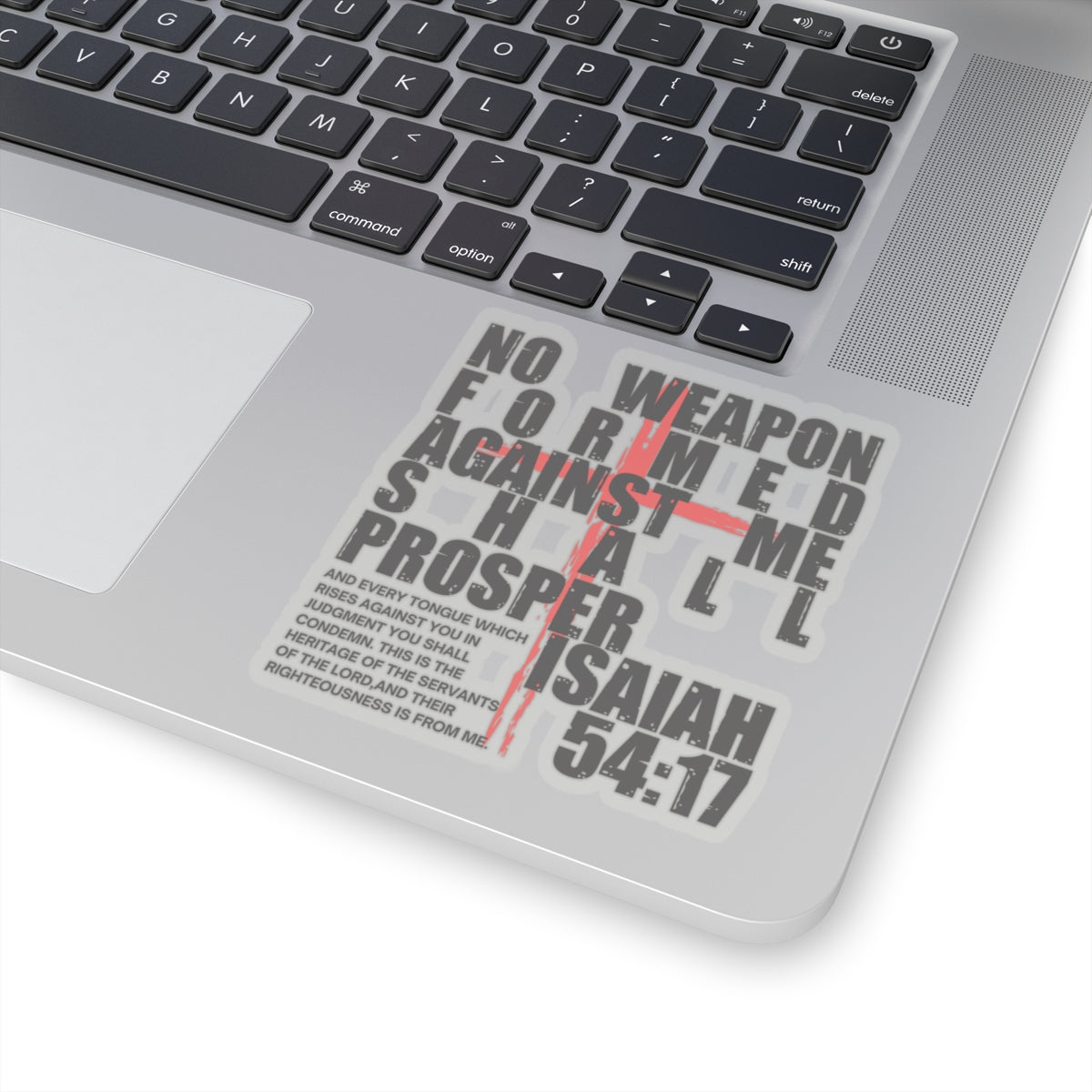 Isaiah 54:17 Kiss-Cut Sticker - My Faith My Father