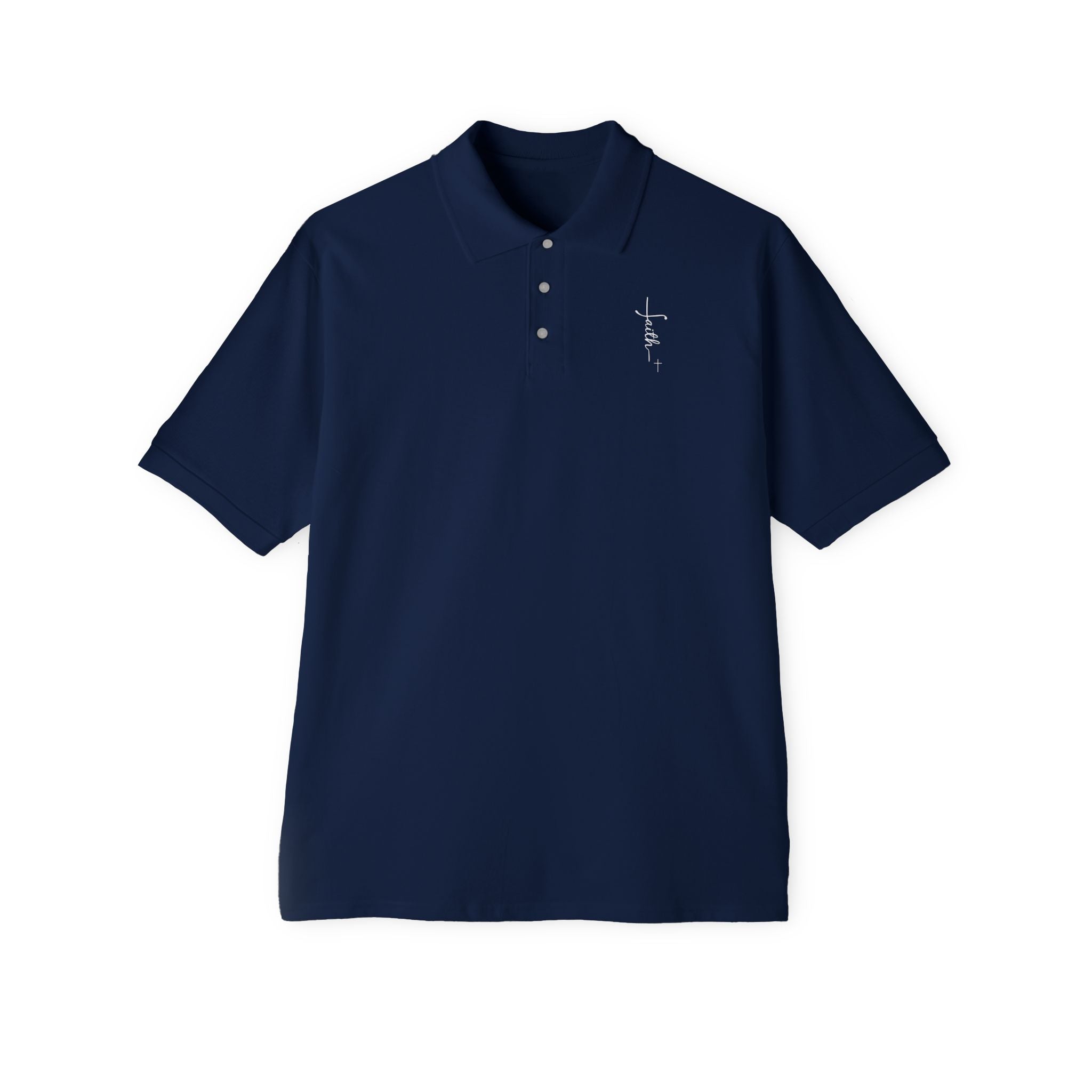 Faith + Cross Men's Piqué Polo Shirt