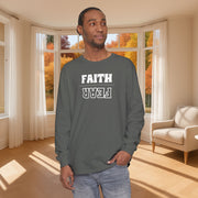 Faith Over Fear Unisex Relaxed Fit Long Sleeve T-Shirt - My Faith My Father