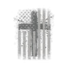 American Flag With Cross Kiss-Cut Stickers - My Faith My Father
