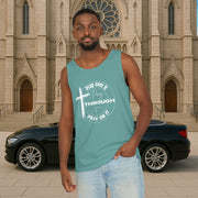 Pray Over It Unisex Relaxed Fit Tank Top - My Faith My Father