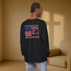 I Stand for the Flag, I Kneel for the Cross Unisex Relaxed Fit Long Sleeve T-Shirt - My Faith My Father