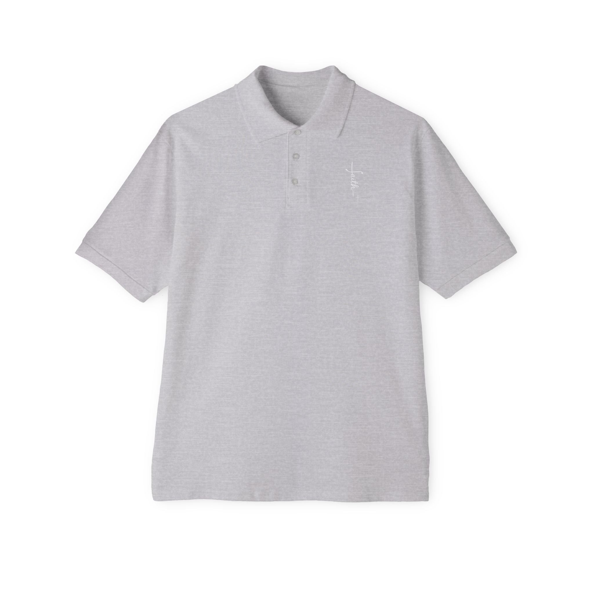 Faith + Cross Men's Piqué Polo Shirt