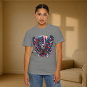 Eagle with Flag Unisex Relax Fit T-Shirt - My Faith My Father