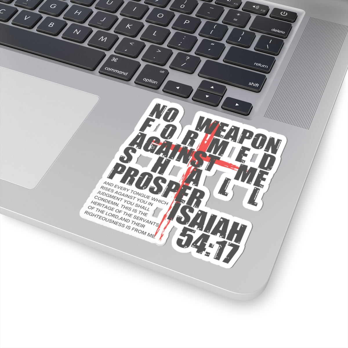 Isaiah 54:17 Kiss-Cut Sticker - My Faith My Father