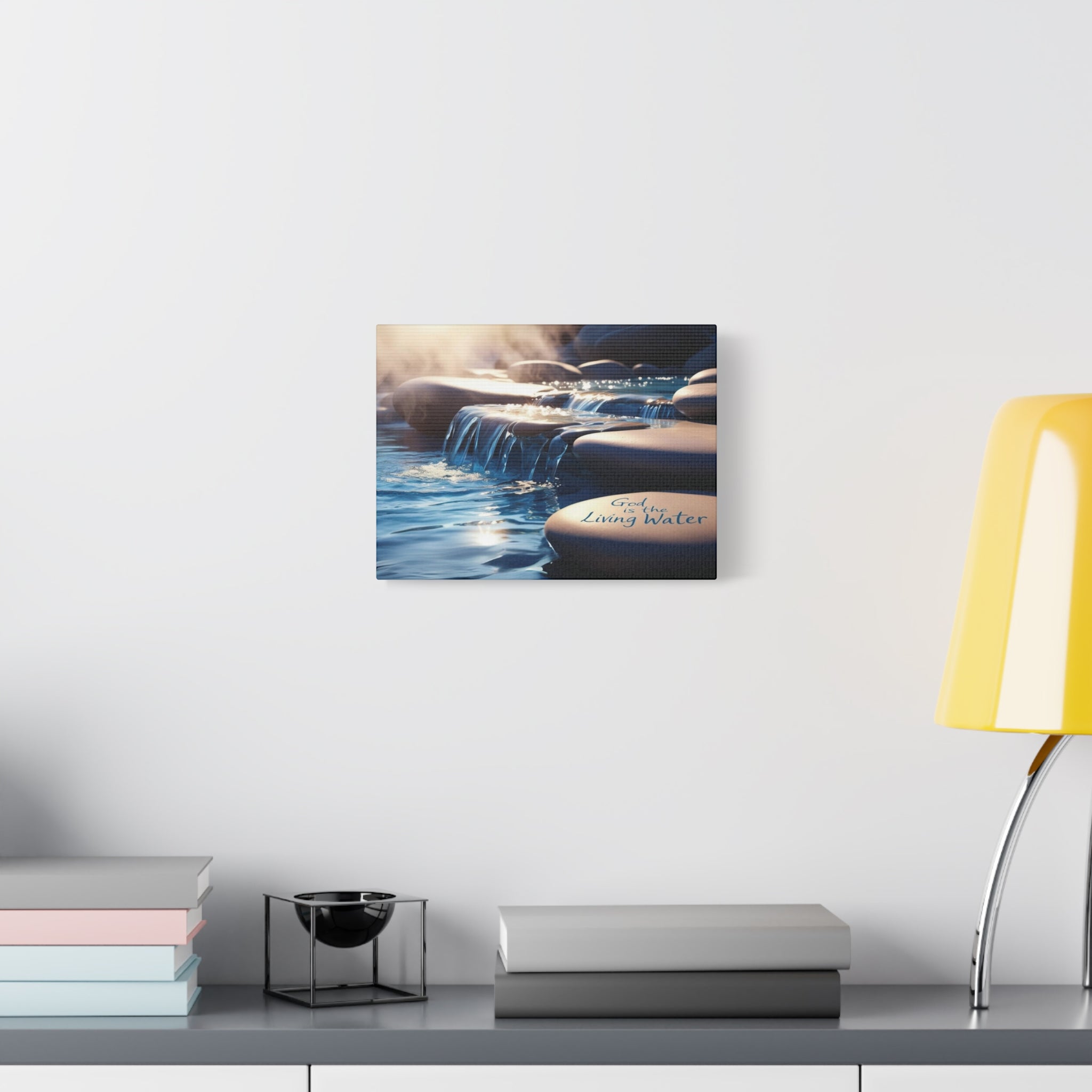 God is the Living Water Wall Decor Canvas