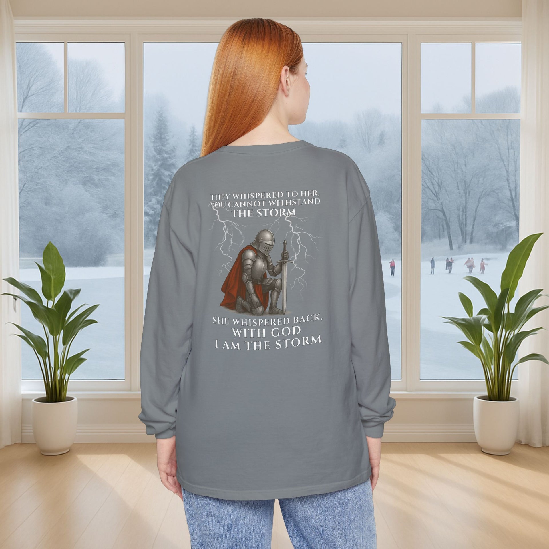 I Am the Storm Unisex Long Sleeve T-Shirt - My Faith My Father